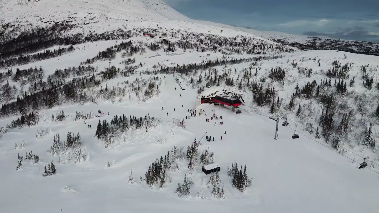 Dji mini 2 - Åre, Sadel och Hummel lifterna.