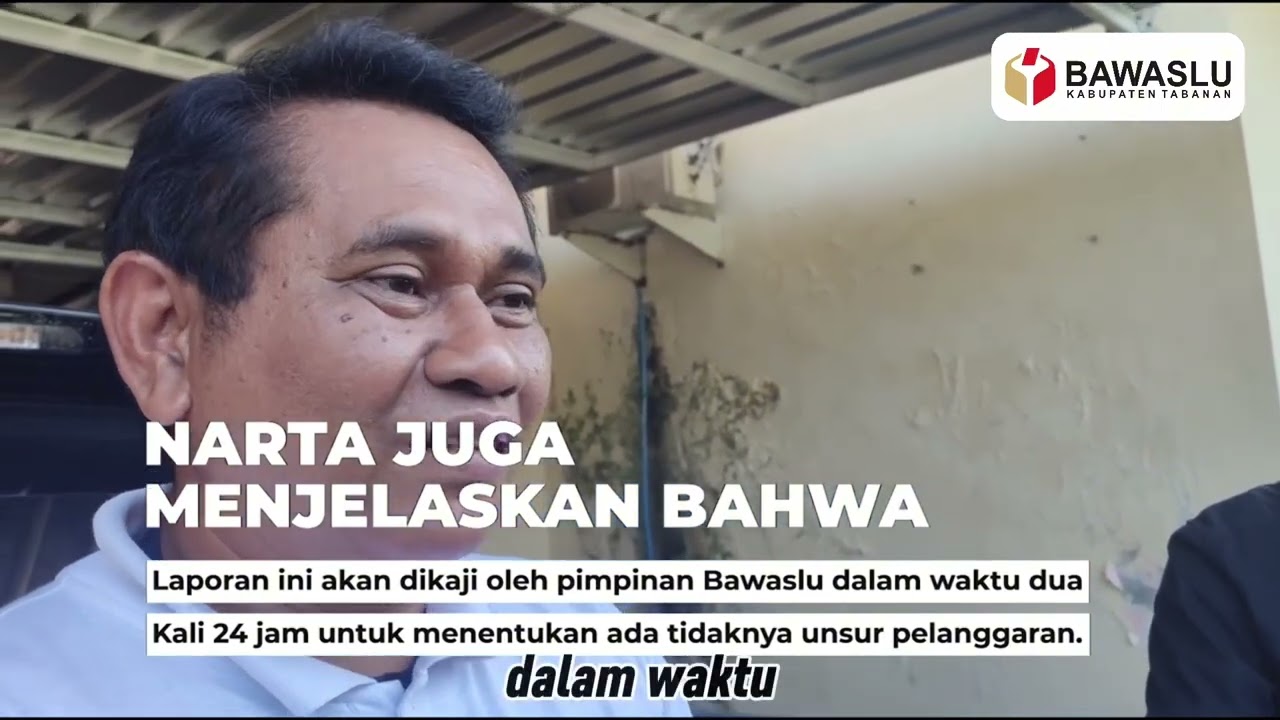 Penanganan Pelanggaran Dugaan Intimidasi di Kabupaten Tabanan