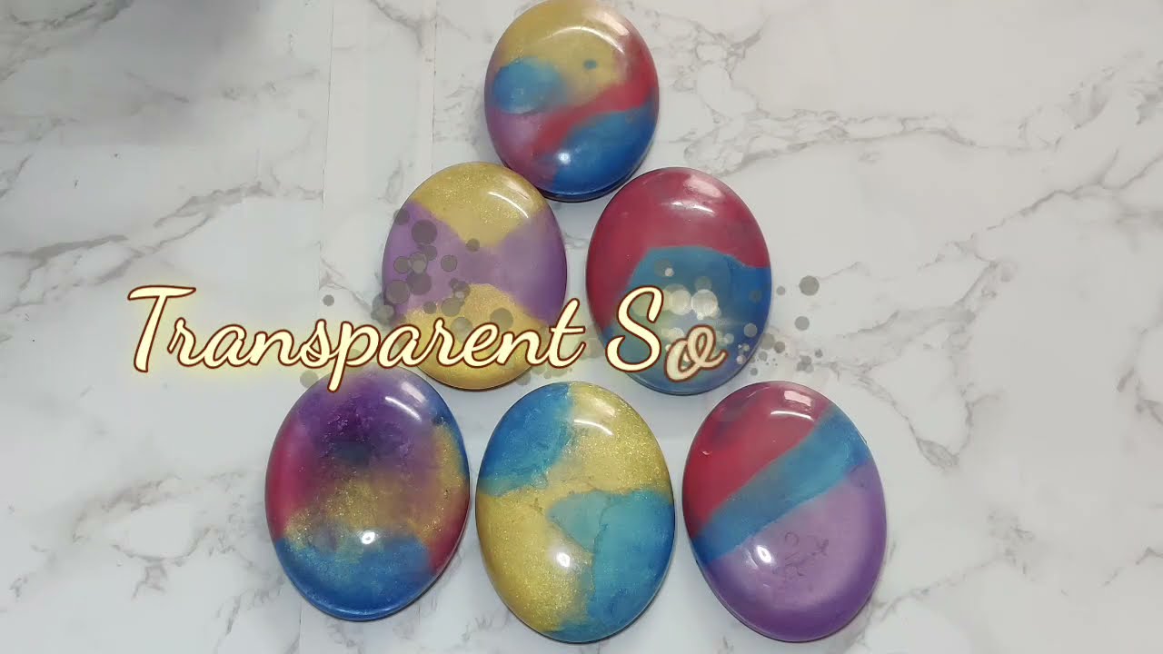 Transparent soap gems