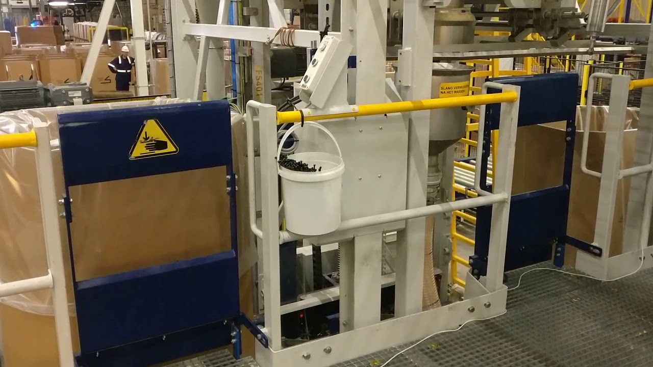 Fixed Octabin filling line for plastics