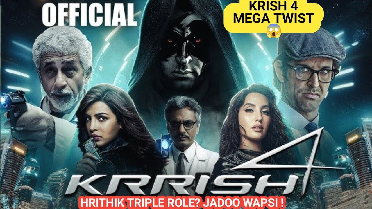 Krrish 4 BIG Update 💥 Hrithik Roshan Triple Role? Jadoo Comeback | Time Travel Story Leak!