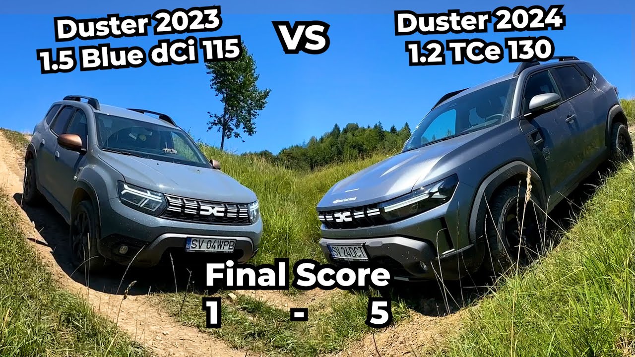 2024 Dacia Duster 1.2 TCe VS 2023 Duster 1.5 dCI Hill Descend Offroad Test