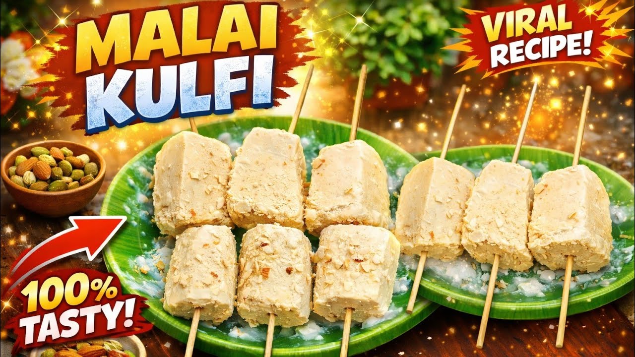 Malai Kulfi Recipe | 5 Minute Me Creamy Malai Kulfi | No Machine Kulfi Recipe | Summer Special 