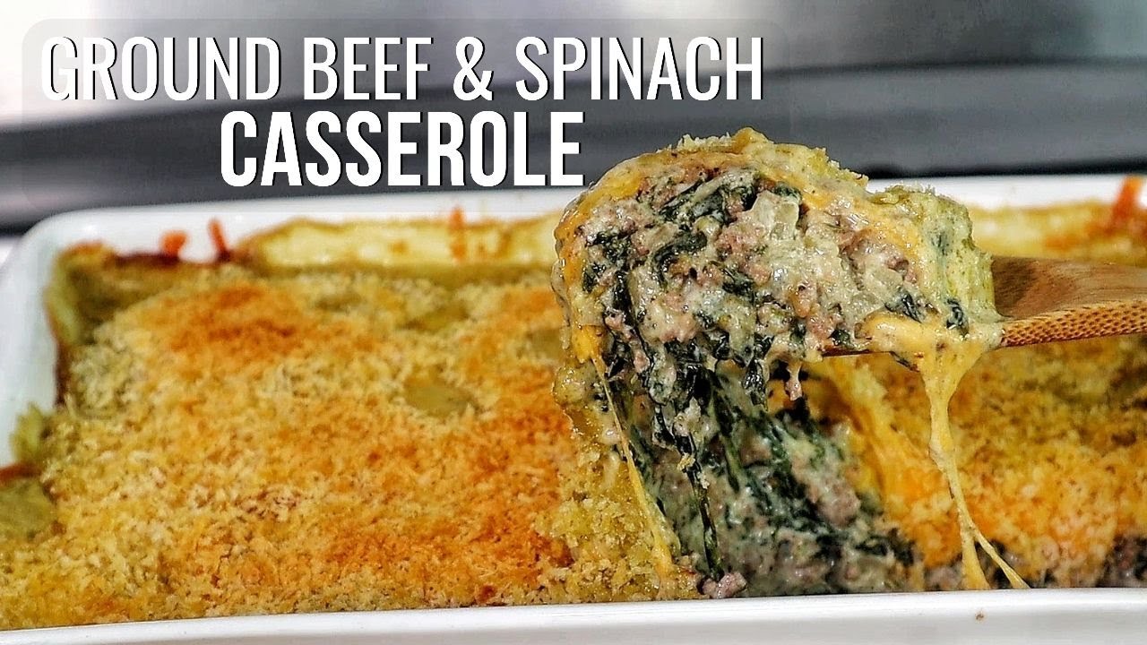 This Ground Beef Spinach Casserole Is So Easy Even Kids Can Make It!