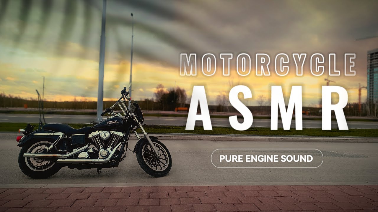 01 Meditation ride on motorcycle Harley Davidson | Relax | ASMR | Pure engine sound |