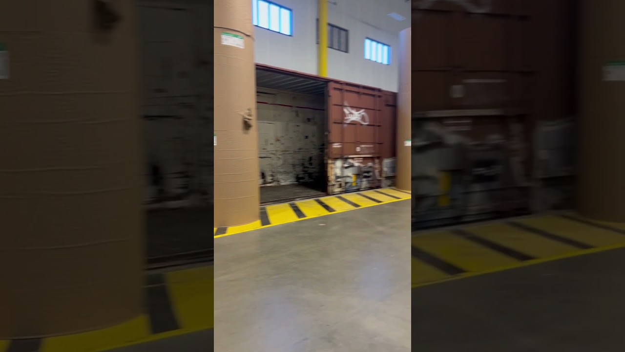 Paper factory where they pull the boxcars into the actual building to load them. Never seen this!