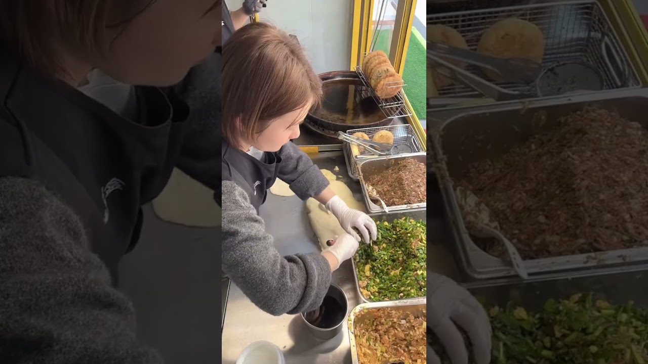 Set up a stall and sell 1,000 scallion pancakes every day!