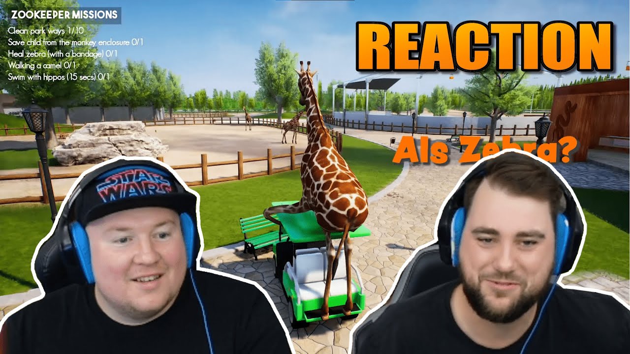 Mal wieder genial! 😂| @HandOfBlood | Ein NORMALER Tag im Zoo | ZooKeeper Simulator reaction