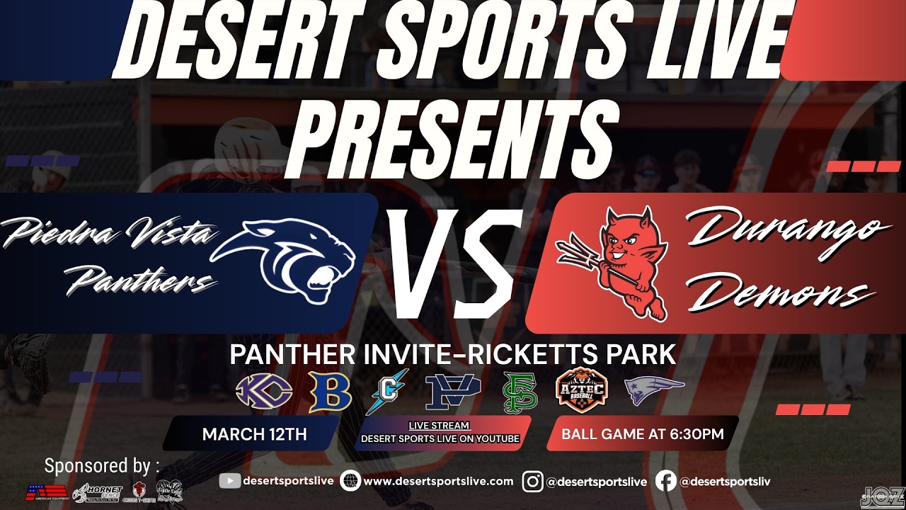 🔥 Undefeated Panthers vs. Durango Demons | Piedra Vista Baseball LIVE @ Ricketts Park ⚾