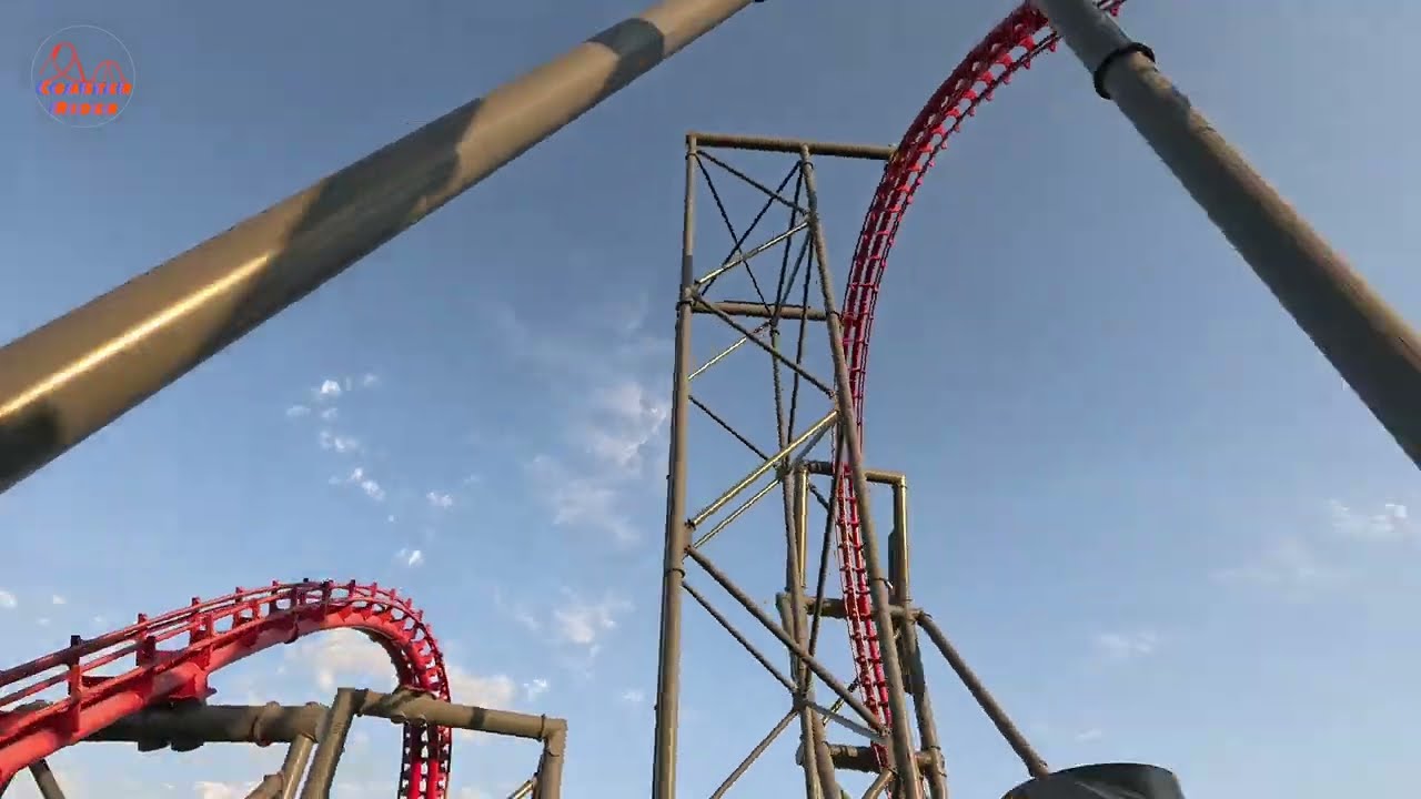 X2 Six Flags Magic Mountain Linear + Horizon Locked 4K 60 FPS Back Row POV