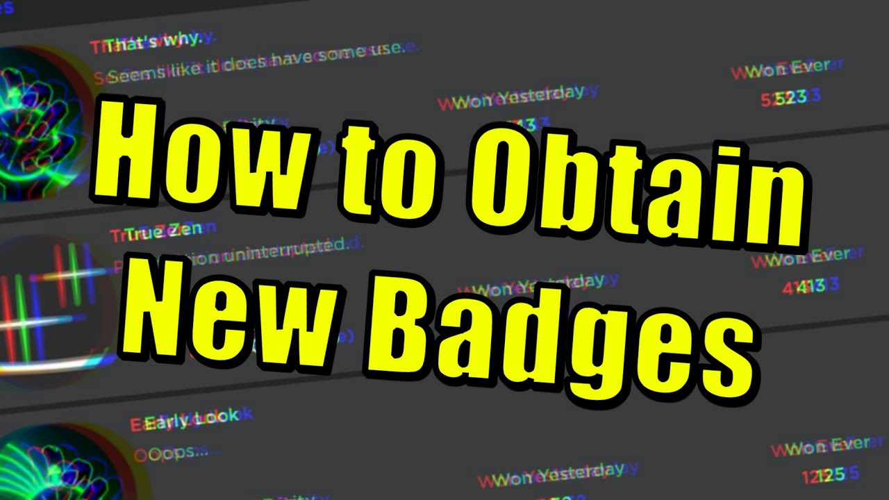 Mours | How to Get the New Badges