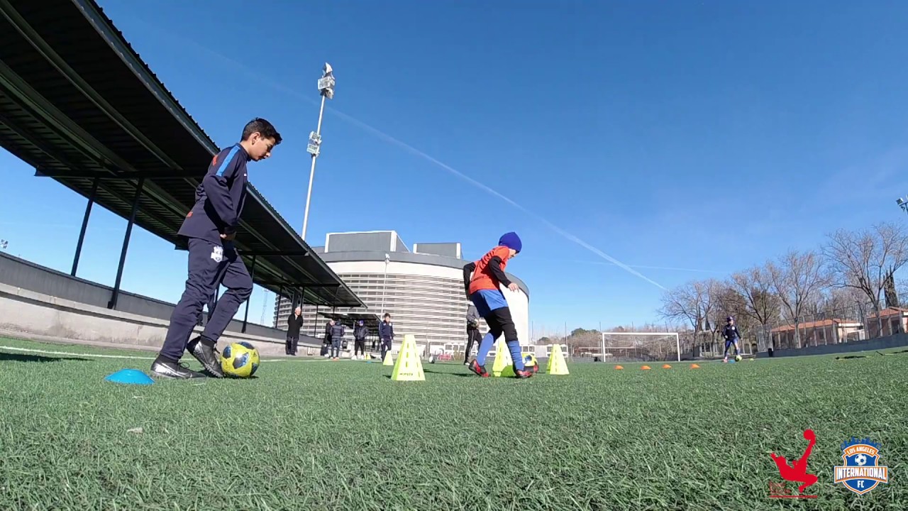 Training with the Euro Soccer Trips coaches - LA International FC U11 Team