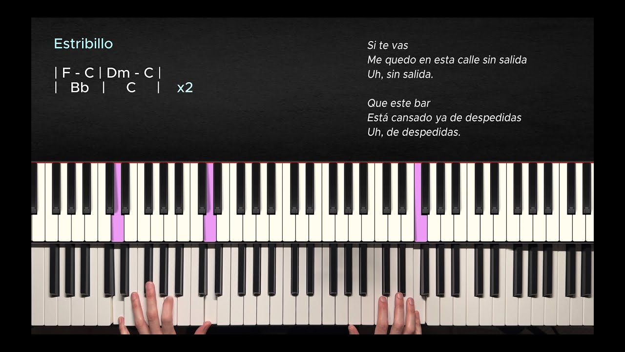 Extremoduro - Si te vas (tutorial piano)
