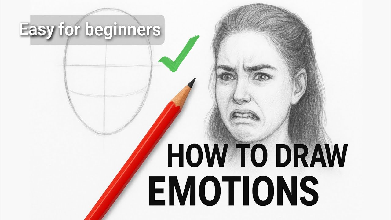 How to Draw Facial Expression | Easy Step by Step Tutorial 