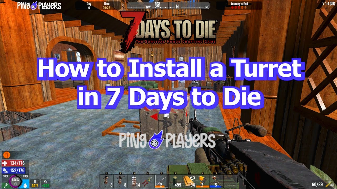 How to Install a Turret in 7 Days to Die (Base Defense Tip)