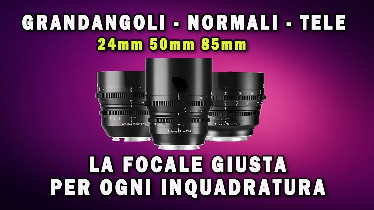 OBIETTIVI: QUANDO USARE IL  24, IL 50 E L' 85mm ? TEST VIDEO