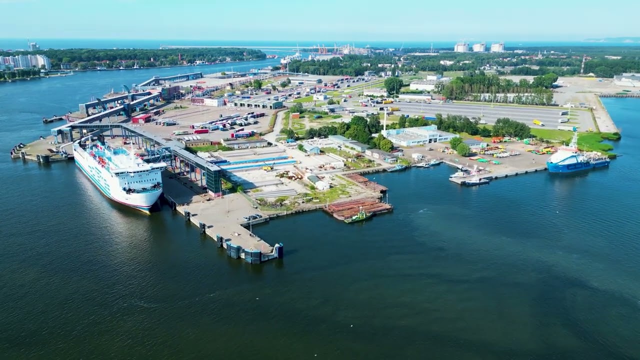 Świnoujście - Tunel Pod Świną - Przelot z Wyspy Uznam na Wyspę Wolin - Dji Drone Footage.