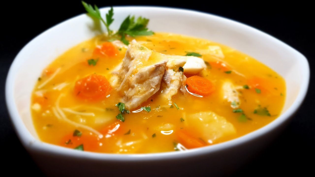 Sopa de DORADA 🐟 con verduras