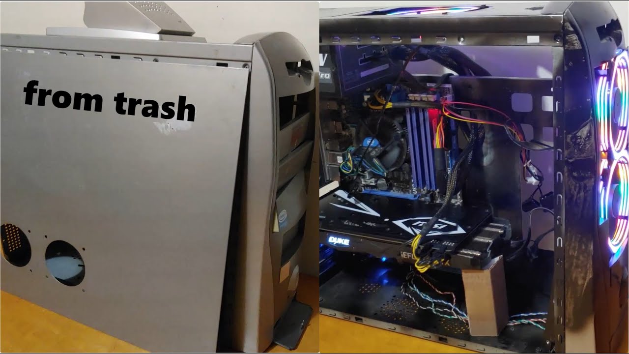 Found pc case  from trash- major  restoration