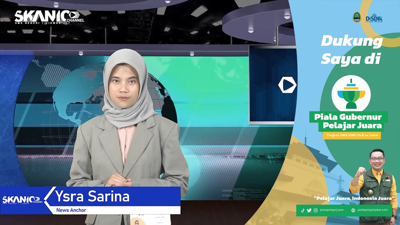 Piala Gubernur Pelajar Juara 2022 – News Anchor – Smk Negeri 1 Ciomas (Ysra Sarina)