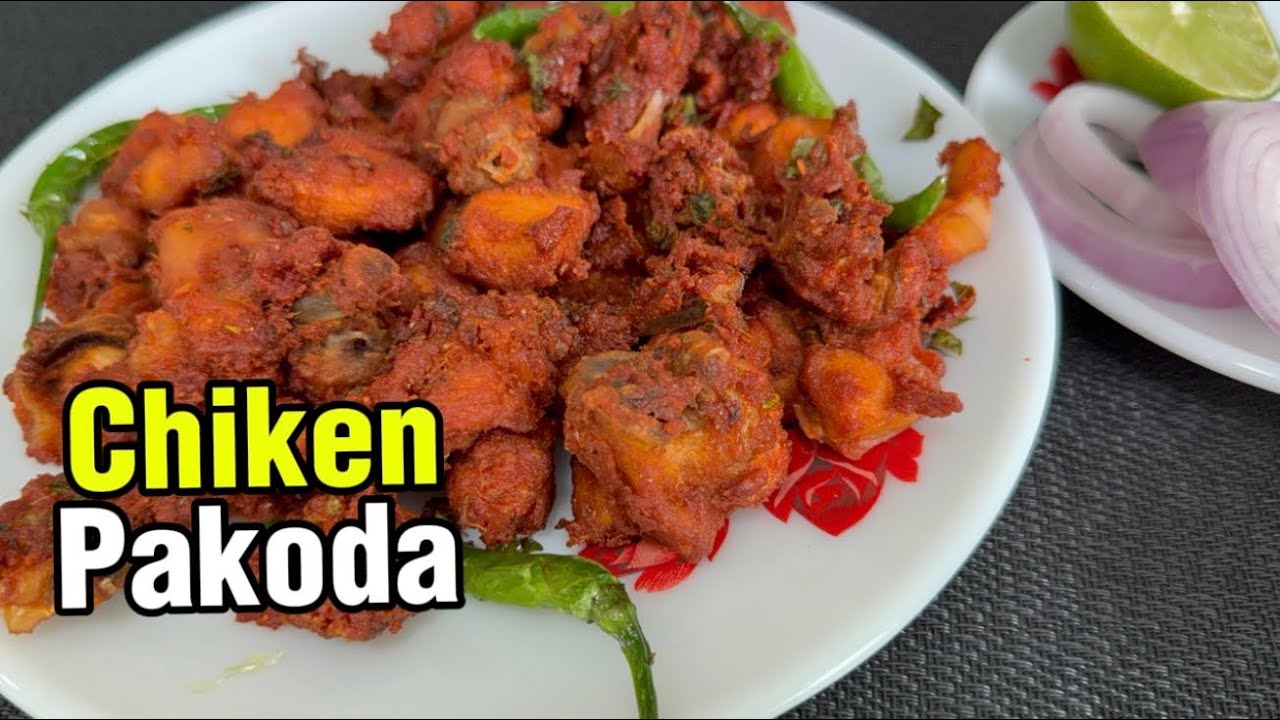 CHICKEN PAKODI|CRISPY CHICKEN PAKODA|#streetfood #chicken #chickenpakoda #pakora #fypシ 