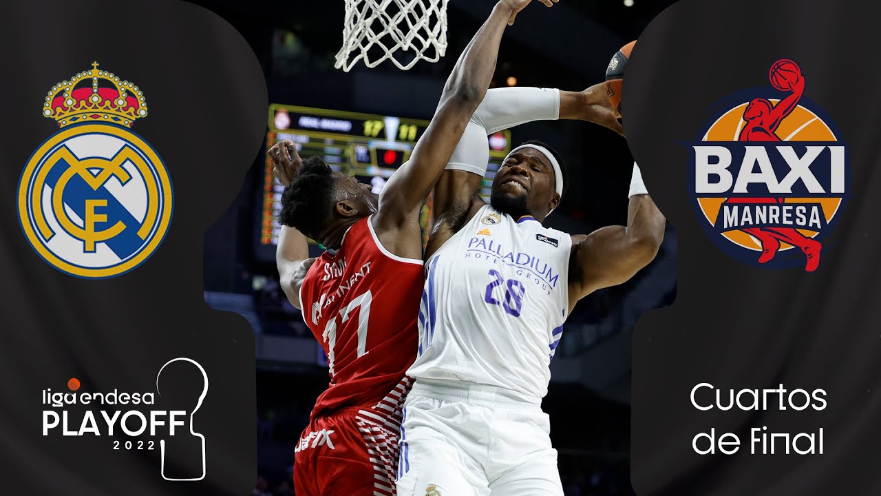 Real Madrid - BAXI Manresa (93-76) RESUMEN | Playoff Liga Endesa 2022