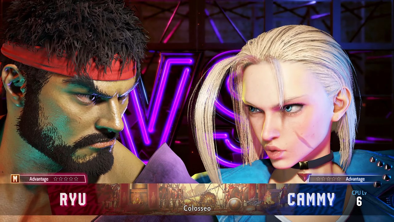 Ryu vs. Cammy (CPU Level 6)