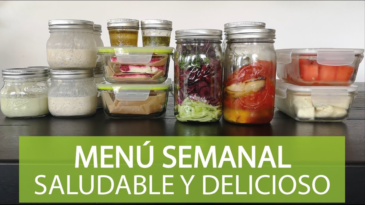 Menú semanal rápido y saludable (Batch cooking)