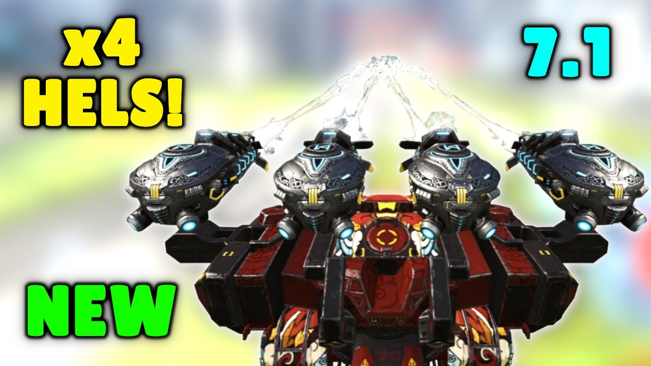 WOW! NEW 7.1 HEL BEHEMOTH 🔫 Mk2 Max DMG | War Robots Update Gameplay WR