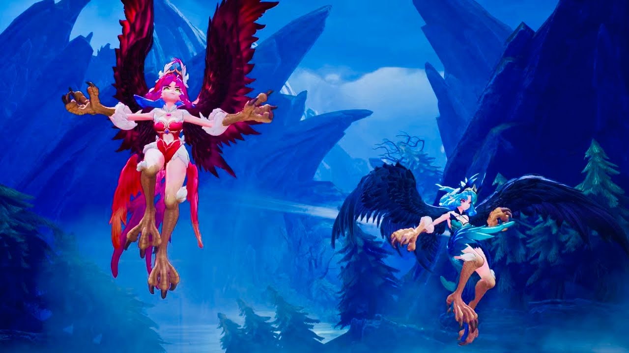 Visions of Mana - Ocypete and Aello Boss Fight