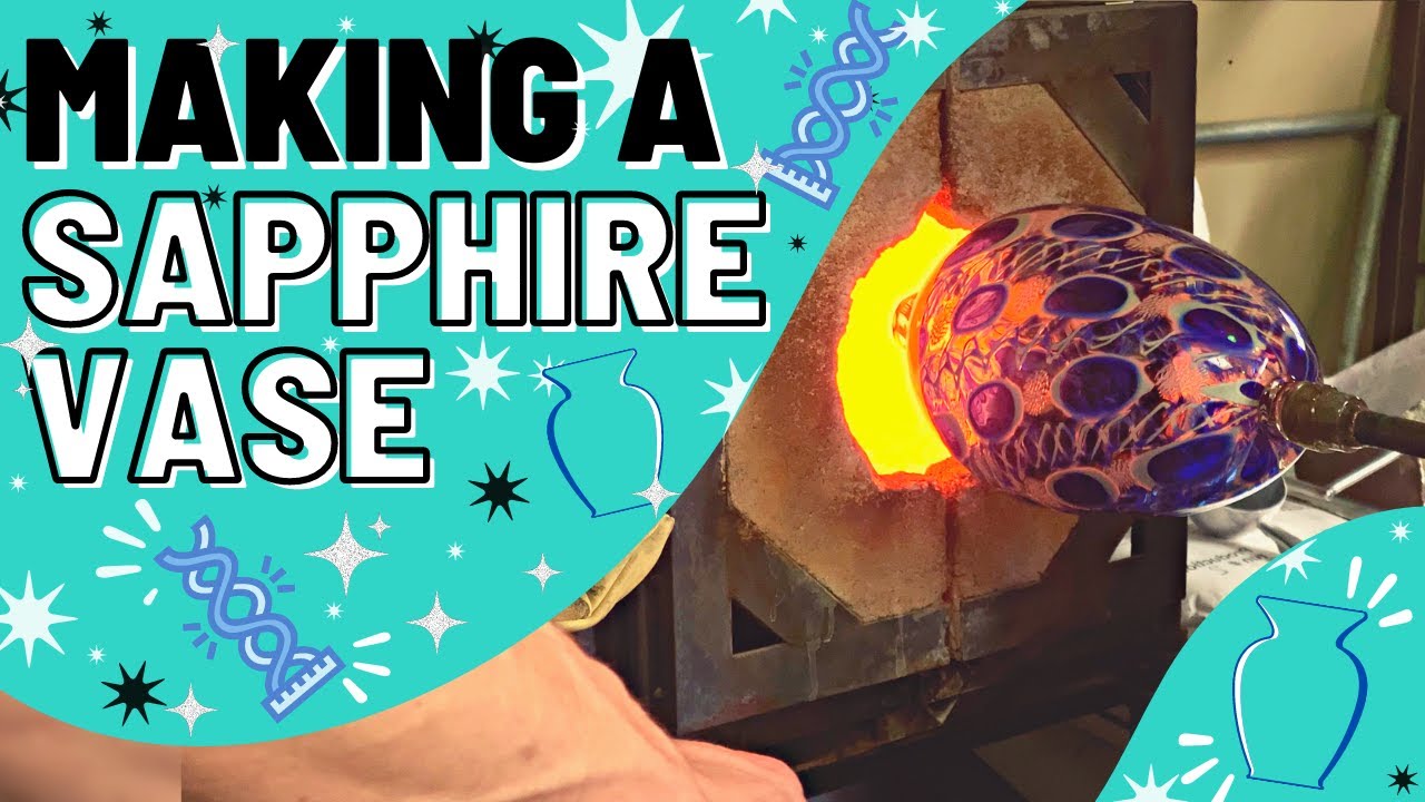 Making a Large Sapphire Vase with Glass Artist John Gibbons