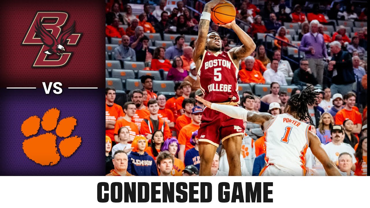 Boston College vs. Clemson Condensed Game | 2025-26 ACC Men’s Basketball