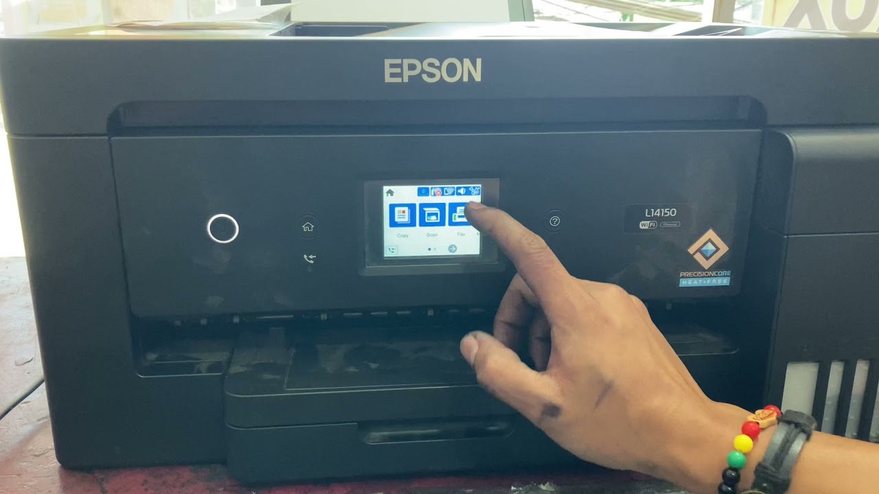 Epson L14150 How to manual nozzle check & head cleaning