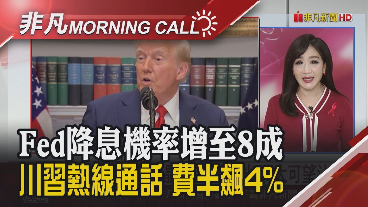 川普擬准輝達AI晶片銷中 富邦金樂看AI 馬斯克晶片夢助威台積 大摩:美股修正近尾聲 谷歌漲6%創高 威剛:記憶體嚴重缺貨｜主播陳韋如｜【非凡Morning Call】20251125｜非凡財經新聞
