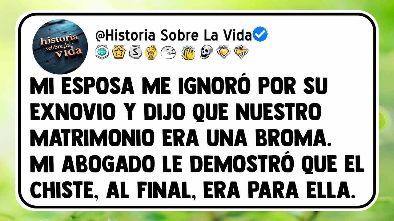 Mi esposa me ignoró por su exnovio y dijo que nuestro matrimonio era una broma.