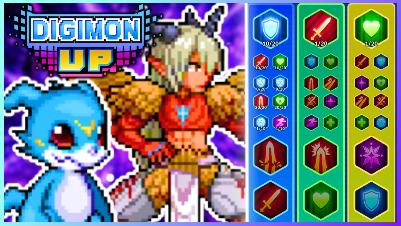 Масштабное обновление в DIGIMON UP (Veemon, Aegiochusmon и Overdrive!)