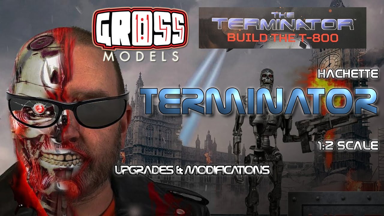 Hachette 1:2 scale Terminator build. Special Base upgrade video.