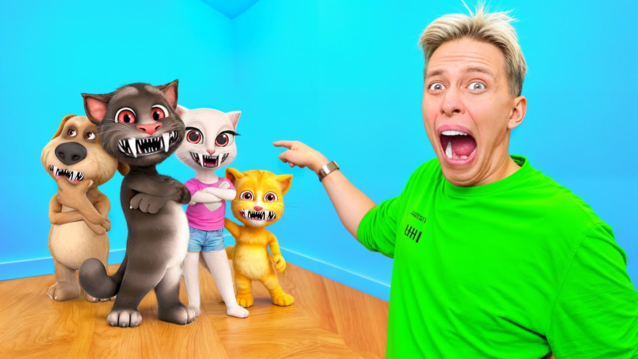TODOS LOS TALKING FRIENDS VINIERON A MI CASA ! NO JUEGUES TALKING TOM & FRIENDS A LAS 3AM
