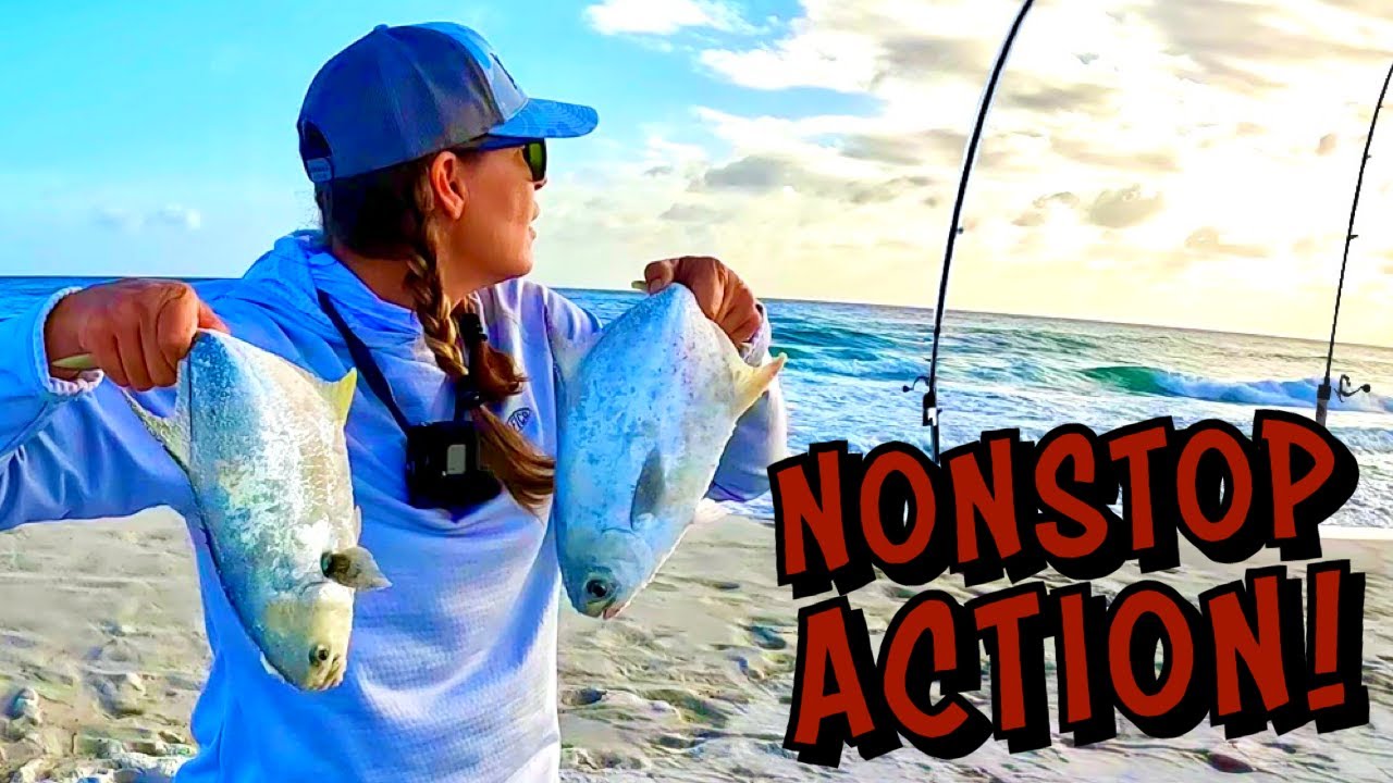 GIRL has ACTION PACKED day of FISHING!