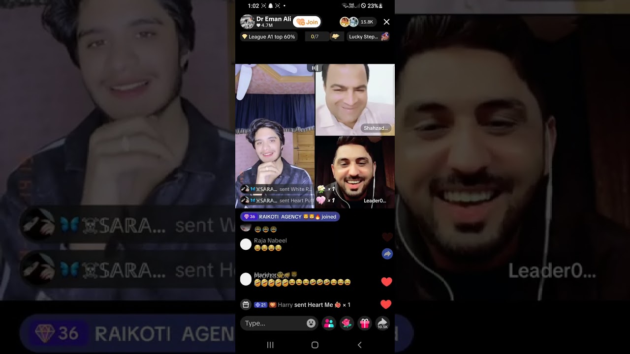 Dr eman and mr pattlo Hakim Loha paath tiktok live funny 😄 😁 😃 😆 😀 ##