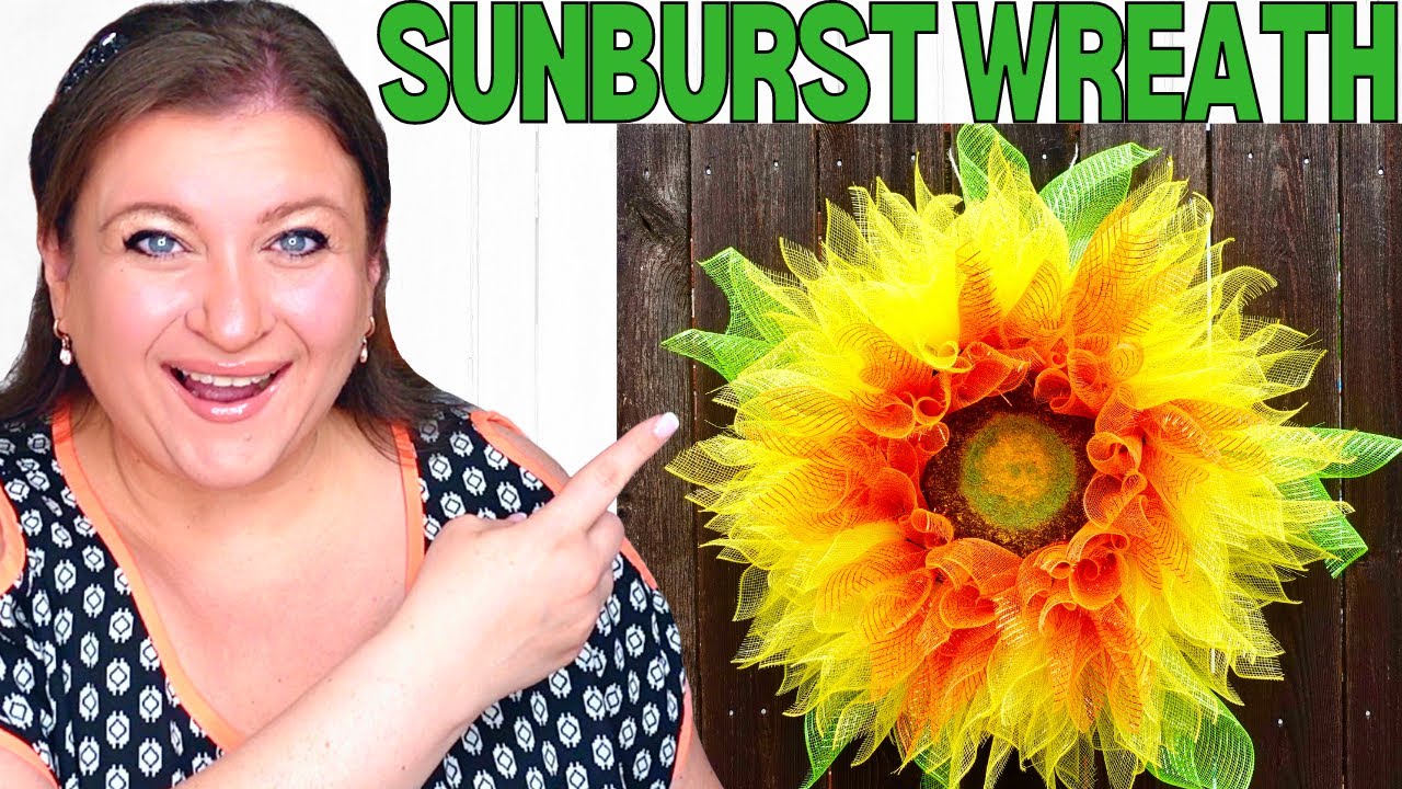 Sunburst Method: Crafting a Stunning Sunflower Wreath