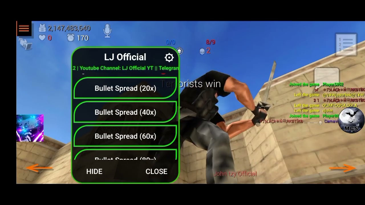 SFG2 MOD MENU RANGE WAR😈 2 weaks😎