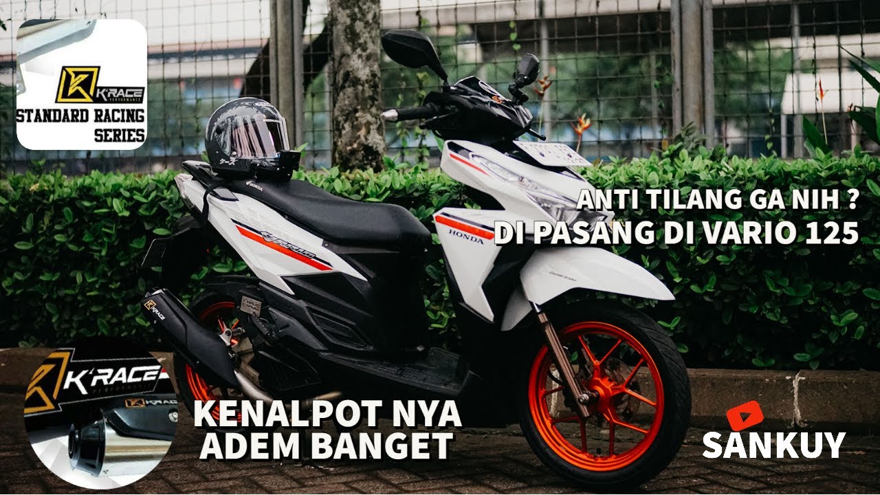 REVIEW KENALPOT K'RACE 2023 ❗❗ KNALPOT NYA ADEM PARAH ❗❗ #review #motovlog #vario125 #knalpotracing