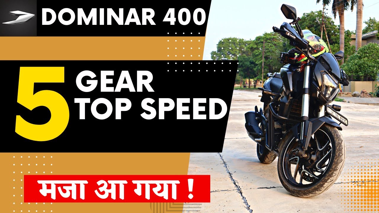 Bajaj Dominar 400 UG All Gears Top Speed | Dominar 400 Performance Speed Test | Full throttle
