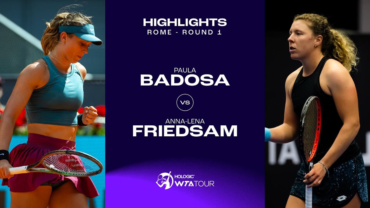 Paula Badosa vs. Anna-Lena Friedsam | 2023 Rome Round 1 | WTA Match Highlights