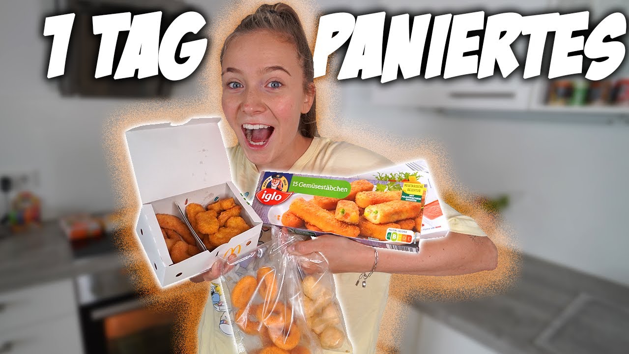 1 TAG nur PANIERTES essen! 🤤 **LECKER** |CARAMELLA