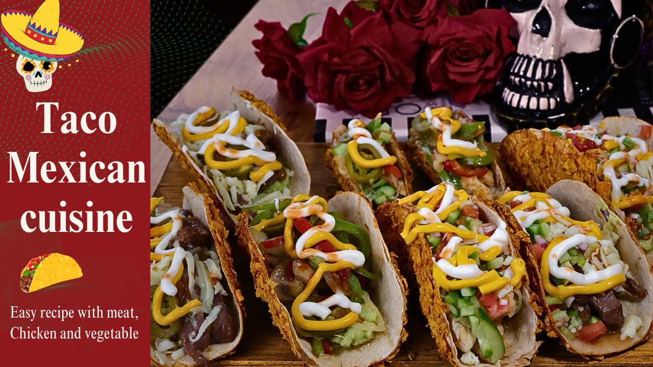 Taco with Doritos Tortilla, Mexican Cuisine