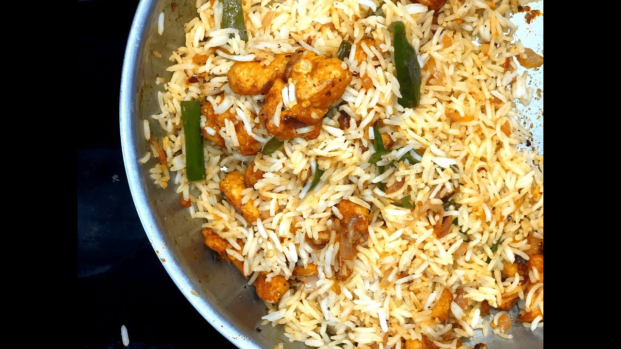 GobiFriedRiceRecipe | EasyIndianRecipes for lunch| quick indian lunch recipe | AirfryerRecipesIndian