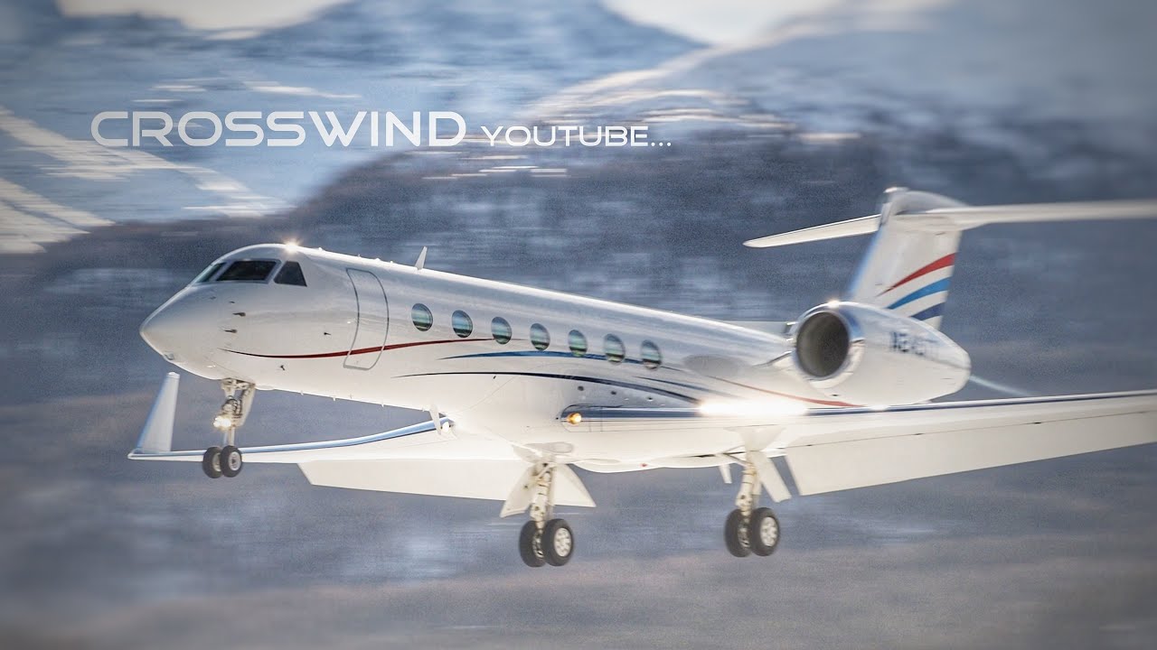 Elegant Gulfstream G550 | Landing and Takeoff | Engadin Airport 02.01.2022 
