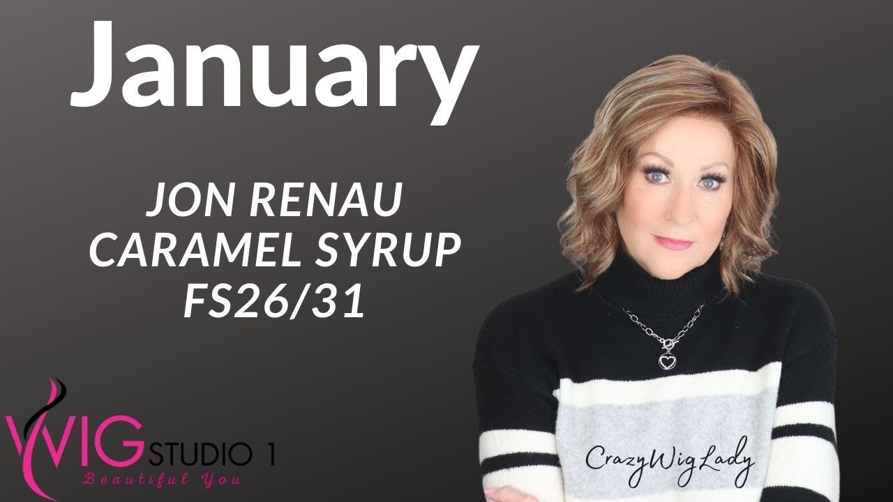 Jon Renau JANUARY Wig Review | FS26/31 Caramel Syrup | CRAZY WIG LADY